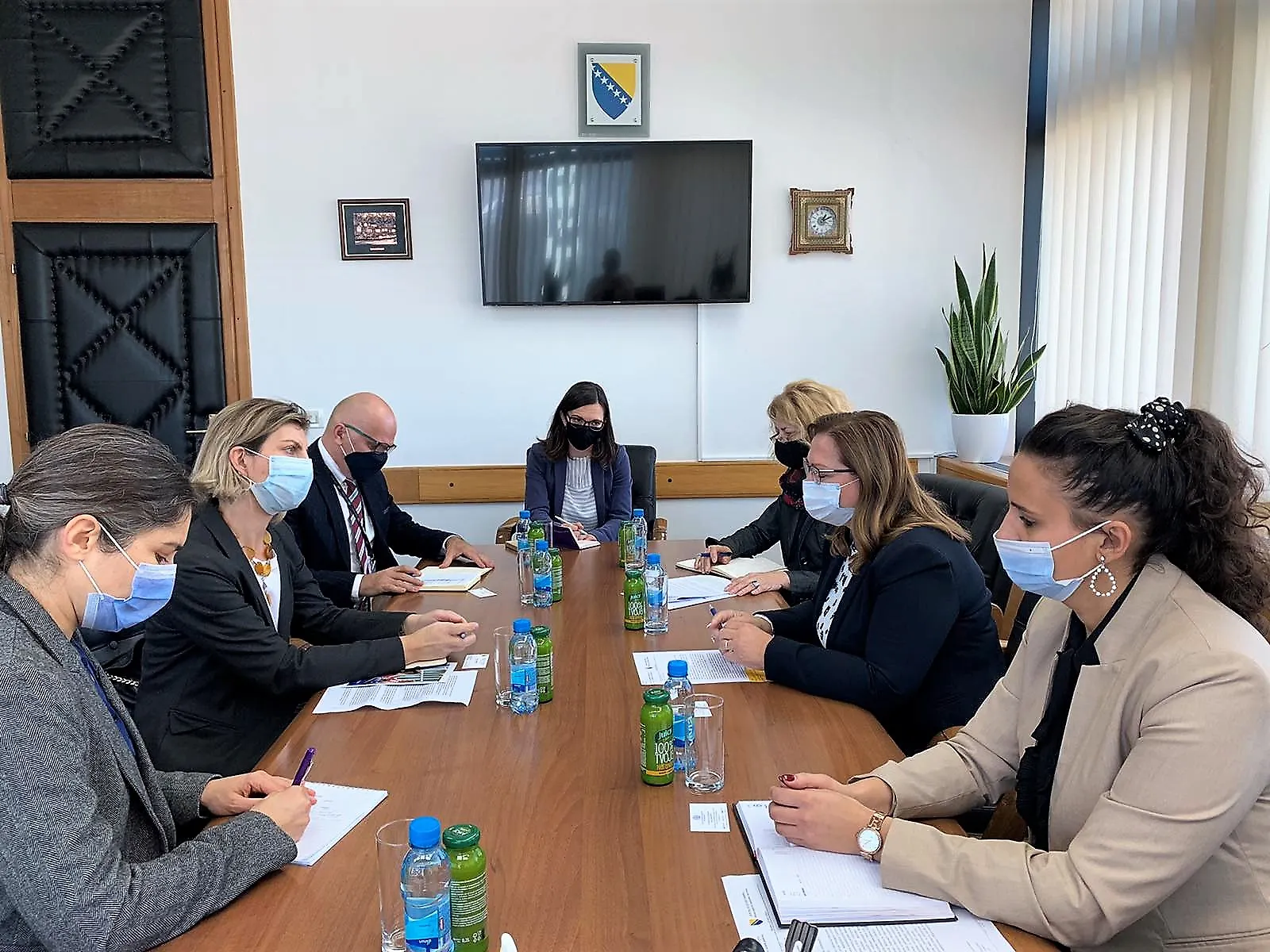 Министарка Гудељевић примила у посјет шефицу мисије IOM-а у БиХ