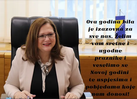 Честитка министрице Анкице Гудељевић поводом Нове године