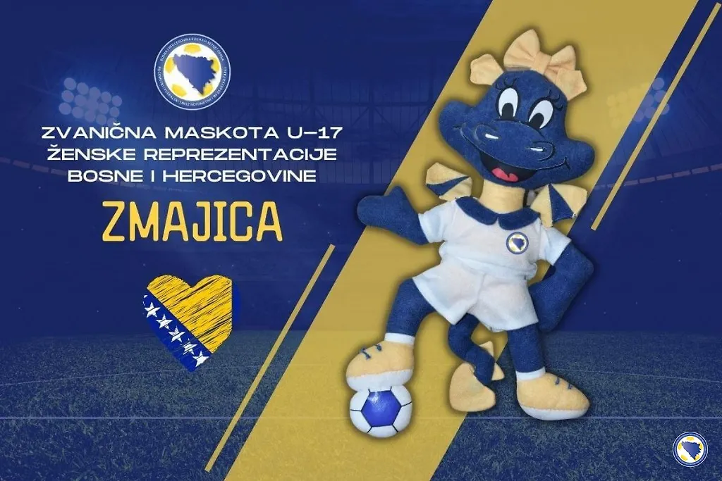 „Zmajica“ Maskota Evropskog prvenstva za kadetkinje u fudbalu