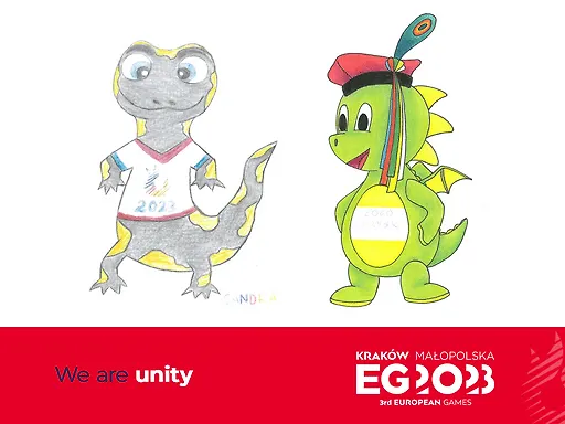 ODABRANE MASKOTE EUROPSKIH IGARA KRAKOW-MALOPOLJSKA 2023.