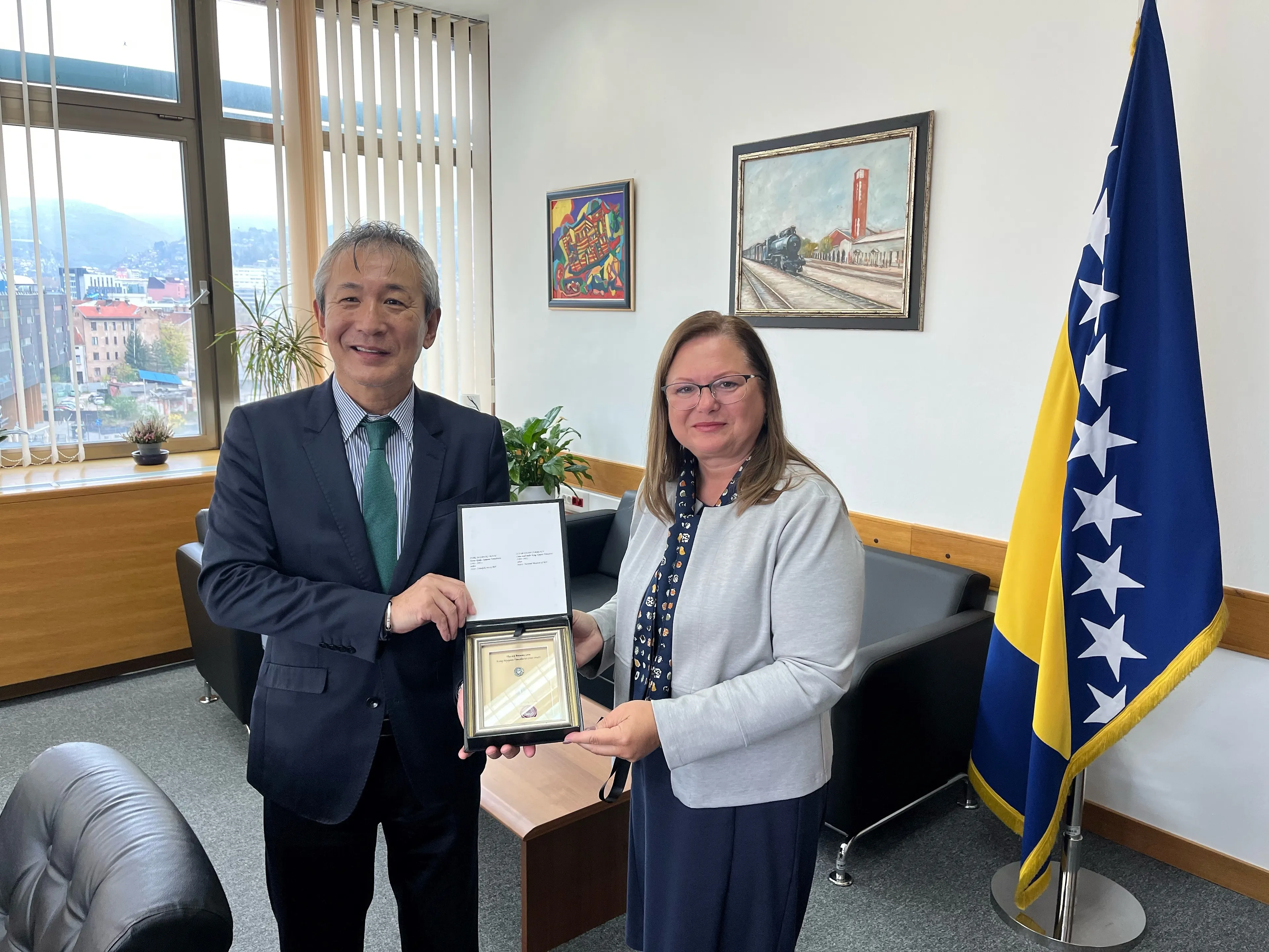 Министарка Анкица Гудељевић примила у опроштајну посјету амбасадора Јапана у БиХ, Њ.E. Ито Макота