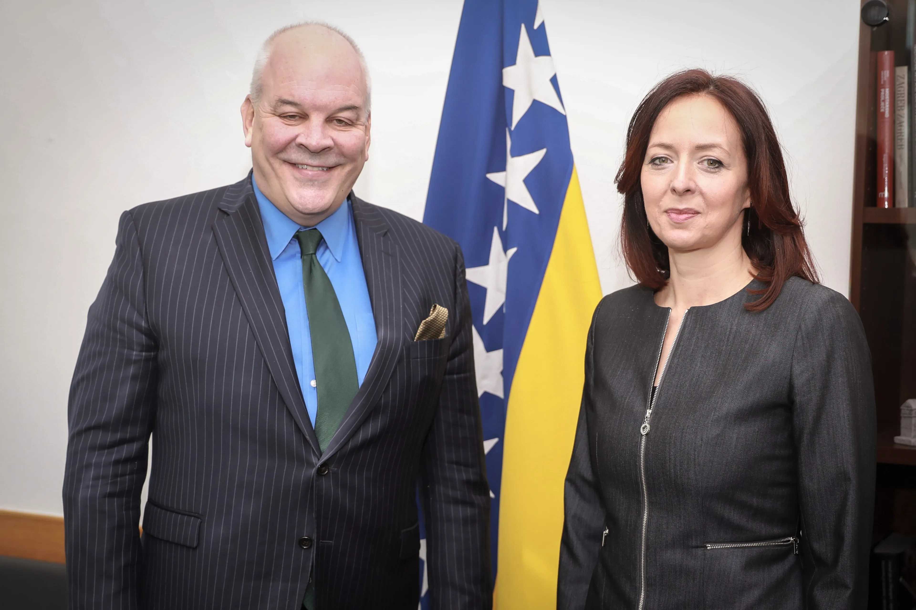 Министарка Дубравка Бошњак сусрела се са шефом Мисије ОЕБС-а у БиХ Брајаном Агелером