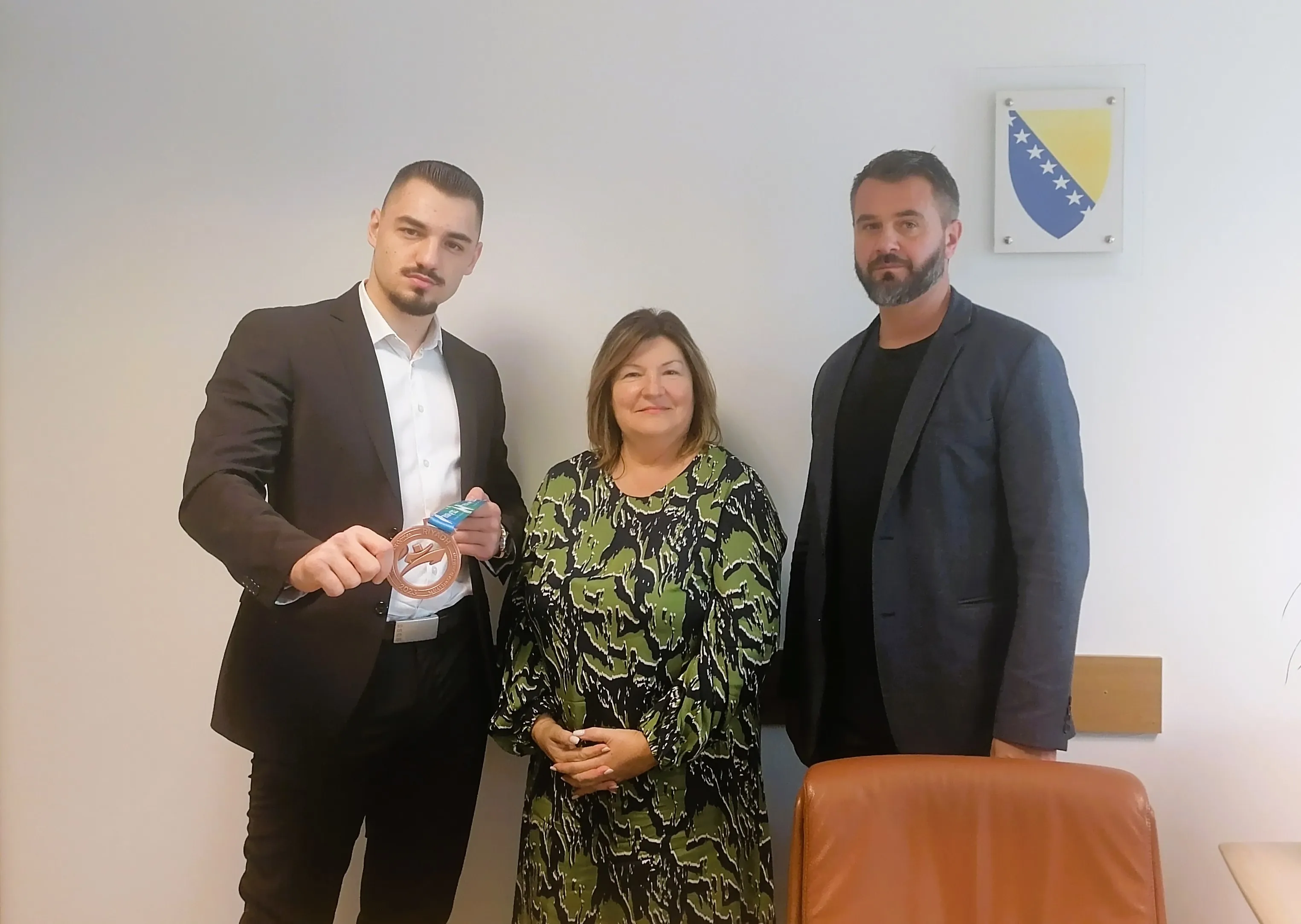 Prijem za Anesa Bostandžića i njegovog trenera Denisa Muhovića