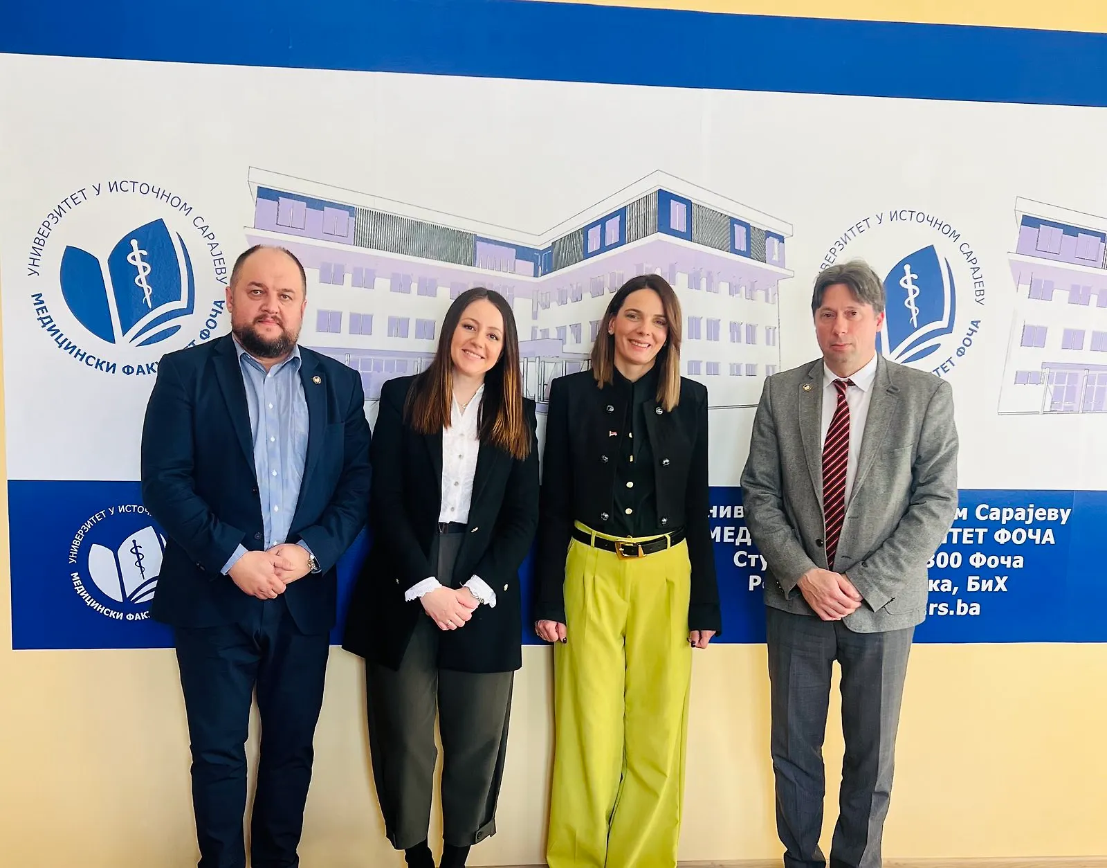 Zamjenica ministra civilnih poslova Marijana Mojić posjetila Medicinski fakultet Univerziteta u Istočnom Sarajevu