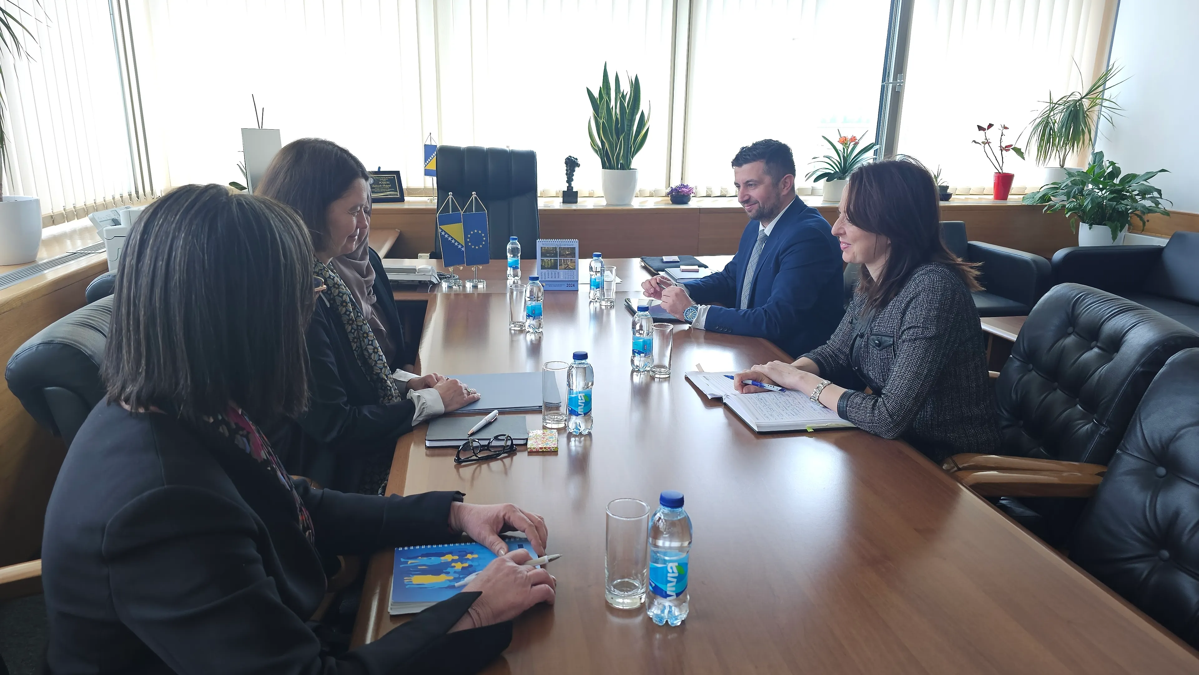 Minister of Civil Affairs of Bosnia and Herzegovina, Dubravka Bošnjak, held a meeting with the new Regional Director of the International Labour Organization Claire Harasty