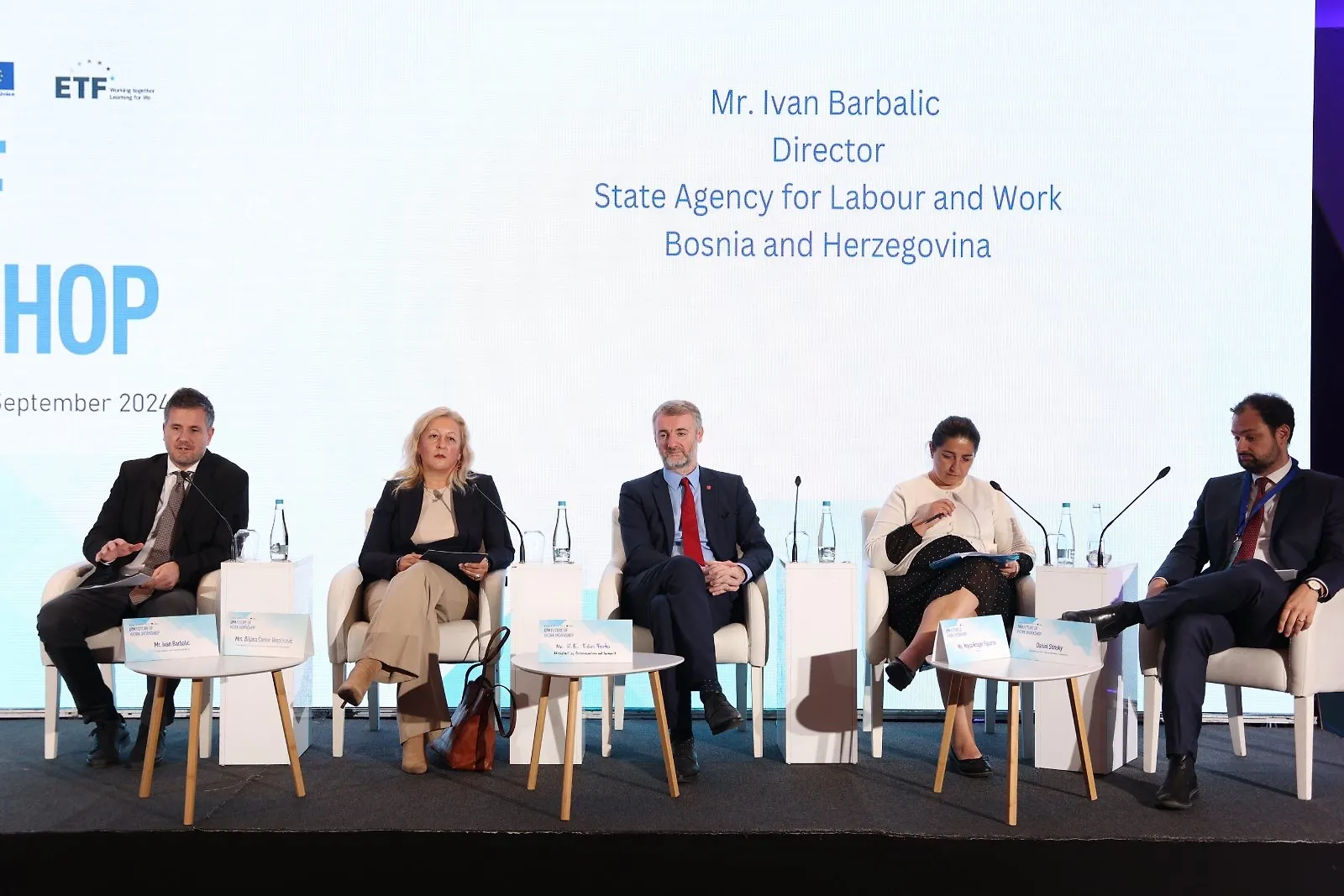 Sekretarka Ministarstva civilnih poslova Biljana Čamur Veselinović  na  otvaranju međunarodne radionice na temu „Budućnost rada“ 