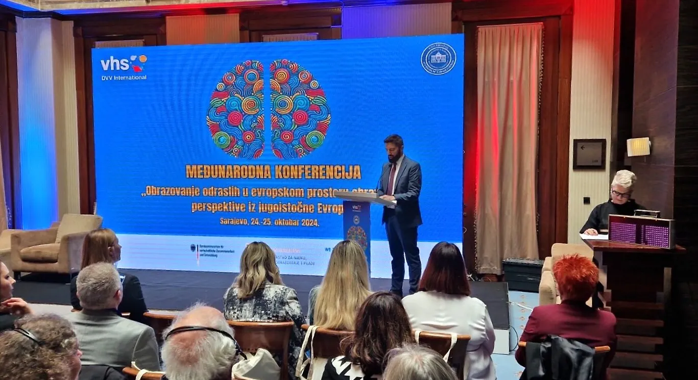 Pomoćnik ministrice civilnih poslova na otvaranju Međunarodne konferencije „Obrazovanje odraslih u evropskom prostoru obrazovanja: Perspektive iz jugoistočne Evrope“