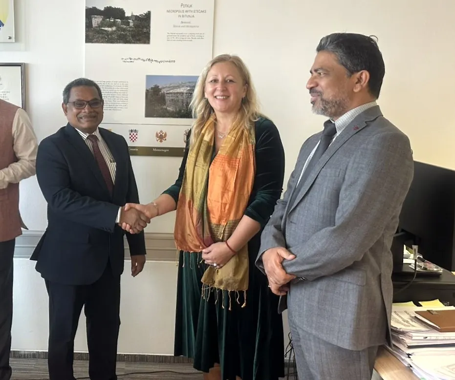 Sekretarka Ministarstva Biljana Čamur Veselinović sa delegacijom iz Indije