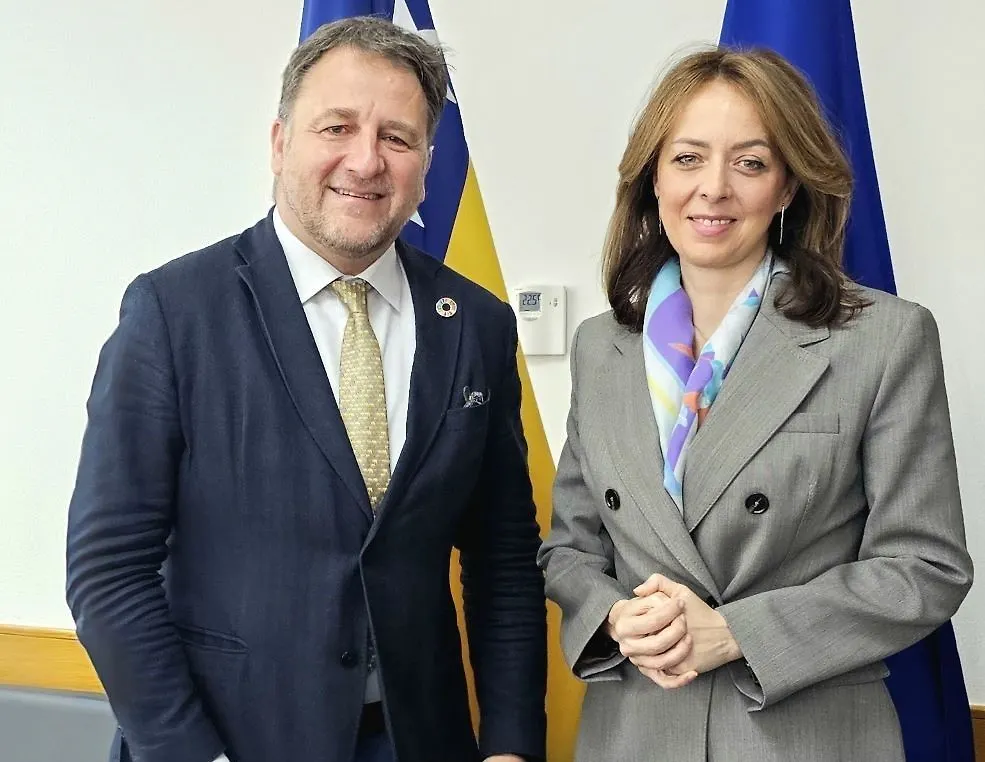 Rezidentni predstavnik UNDP-a u BiH Renaud Meyer u posjetu Ministarstvu civilnih poslova BiH