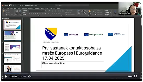 Одржан први онлајн састанак контакт особа за мреже Еуропасс и Еурогуиданце у БиХ