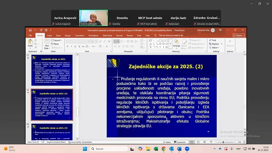 Sastanak kontakt-točaka za Program EU4Health 