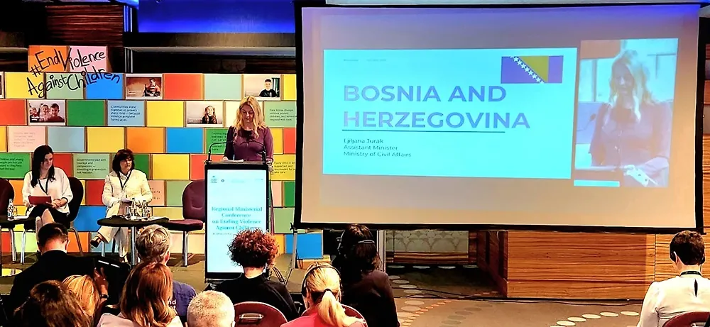 Pomoćnica ministrice civilnih poslova sudjelovala u radu Regionalne ministarske konferencije o zaustavljanju nasilja nad djecom