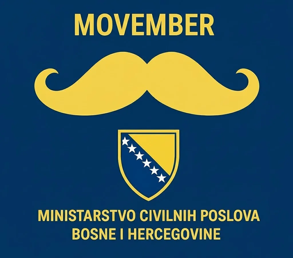 Ministarstvo civilnih poslova BiH podržava kampanju #MOVEMBER 2025