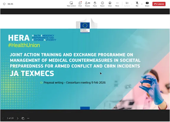 Bosna i Hercegovina se priprema za sudjelovanje u Zajedničkoj akciji EU4Health usmjerenoj na jačanje medicinskih protumjera i pripravnosti za CBRN i oružane prijetnje