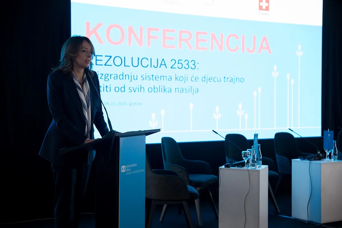 Ministrica Dubravka Bošnjak na konferenciji posvećenoj Rezoluciji 2533 – za izgradnju sistema koji će djecu trajno zaštititi od svih oblika nasilja