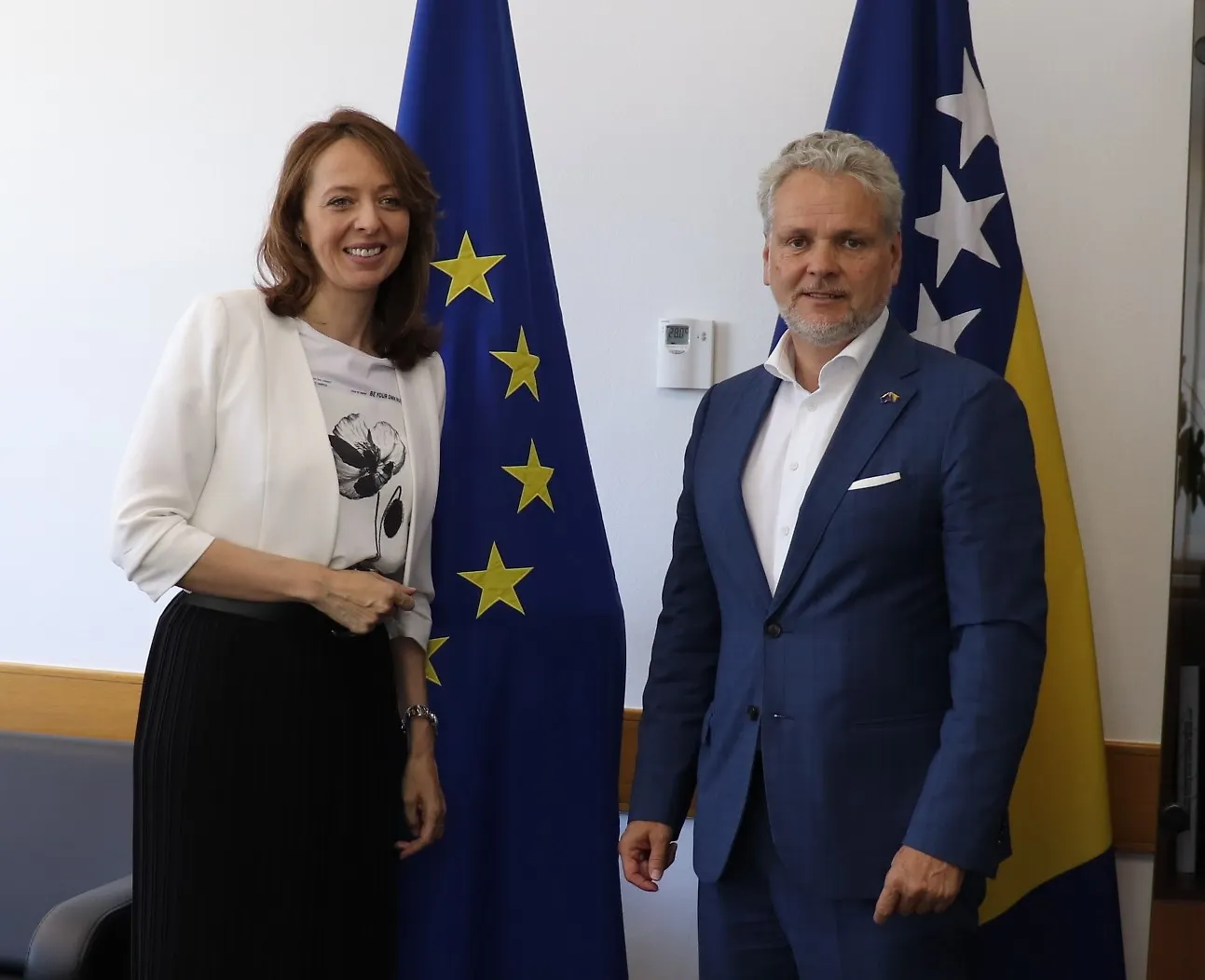 Ministrica Bošnjak razgovarala s ambasadorom Sattlerom o putu Bosne i Hercegovine ka EU