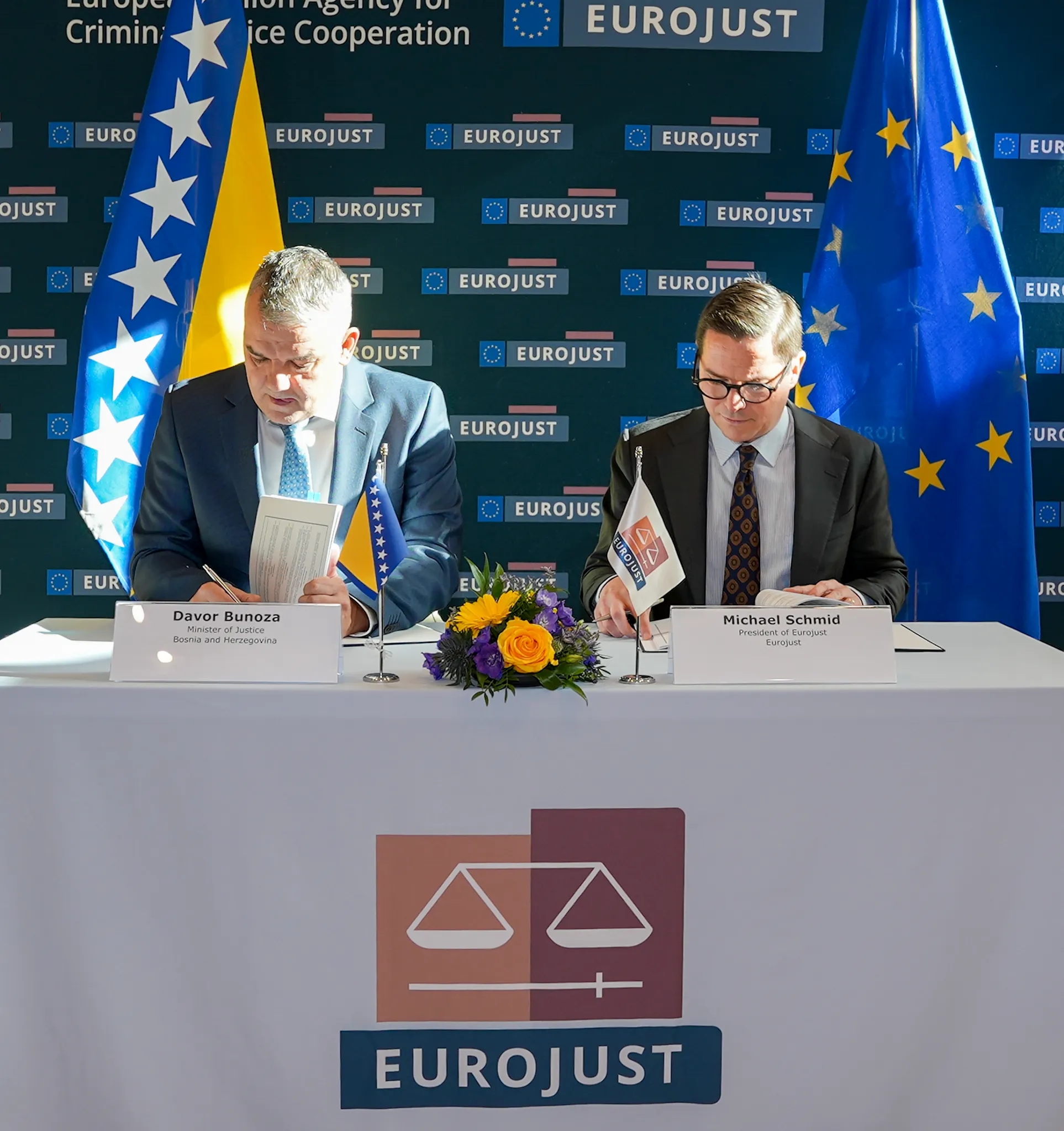 Bunoza i Schmid potpisali Radni dogovor: Jača suradnja BiH s Eurojustom