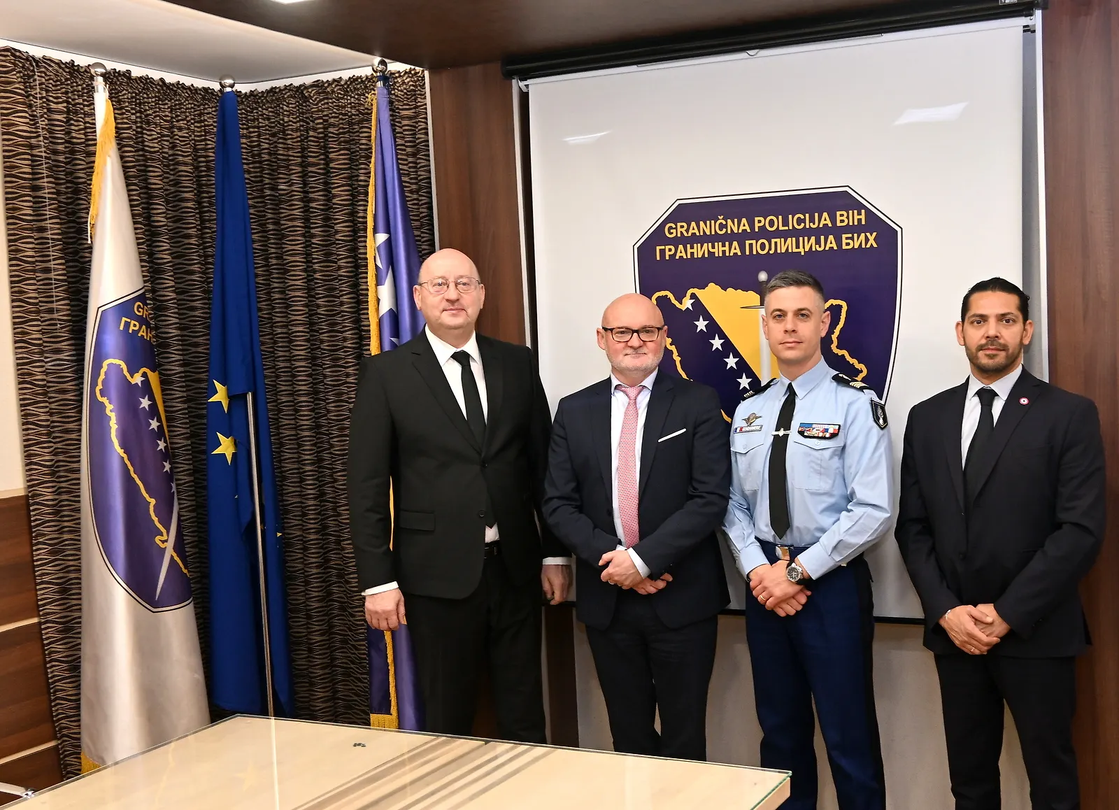 French delegation visiting the BiH Border Police