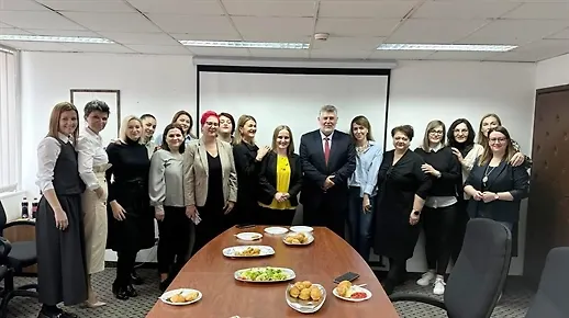 Druženje s damama iz Agencije za policijsku podršku u povodu 8. marta - Međunarodnog dana žena