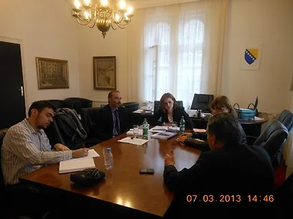 Meeting between Deputy Minister Ermina Salkičević-Dizdarević and José Carlos Gil Jara, International Director of AMBISAT INGENIERÍA AMBIENTAL
