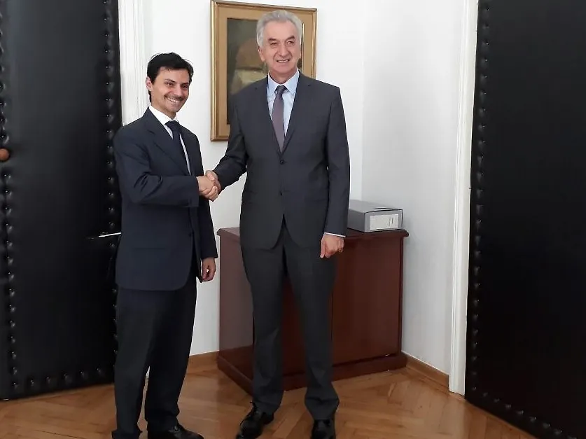 Ministar Šarović sa ambasadorom Italije:  Vanjskotrgovinska razmjena sa Republikom Italijom u stalnom porastu
