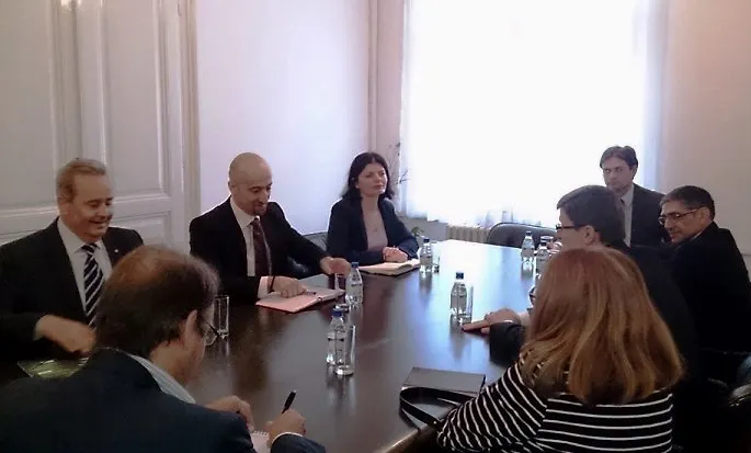 Ministar Boris Tučić na sastanku s pomoćnikom generalnog direktora FAO i šefom Regionalnog ureda za Evropu i Centralnu Aziju 
Vladimirom Rahmanjinom