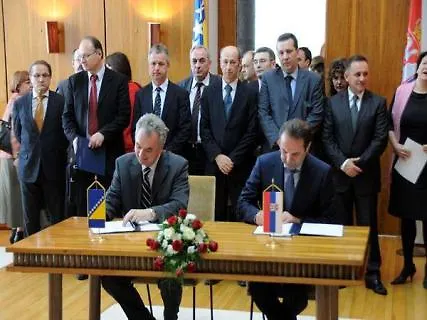 First session of Joint Committee for Economic Cooperation between Bosnia and Herzegovina and Republic of Serbia and signing of Protocol between MoFTER BiH and Ministry of Health of R. Serbia on mutual recognition and acceptance of documents issued by accr