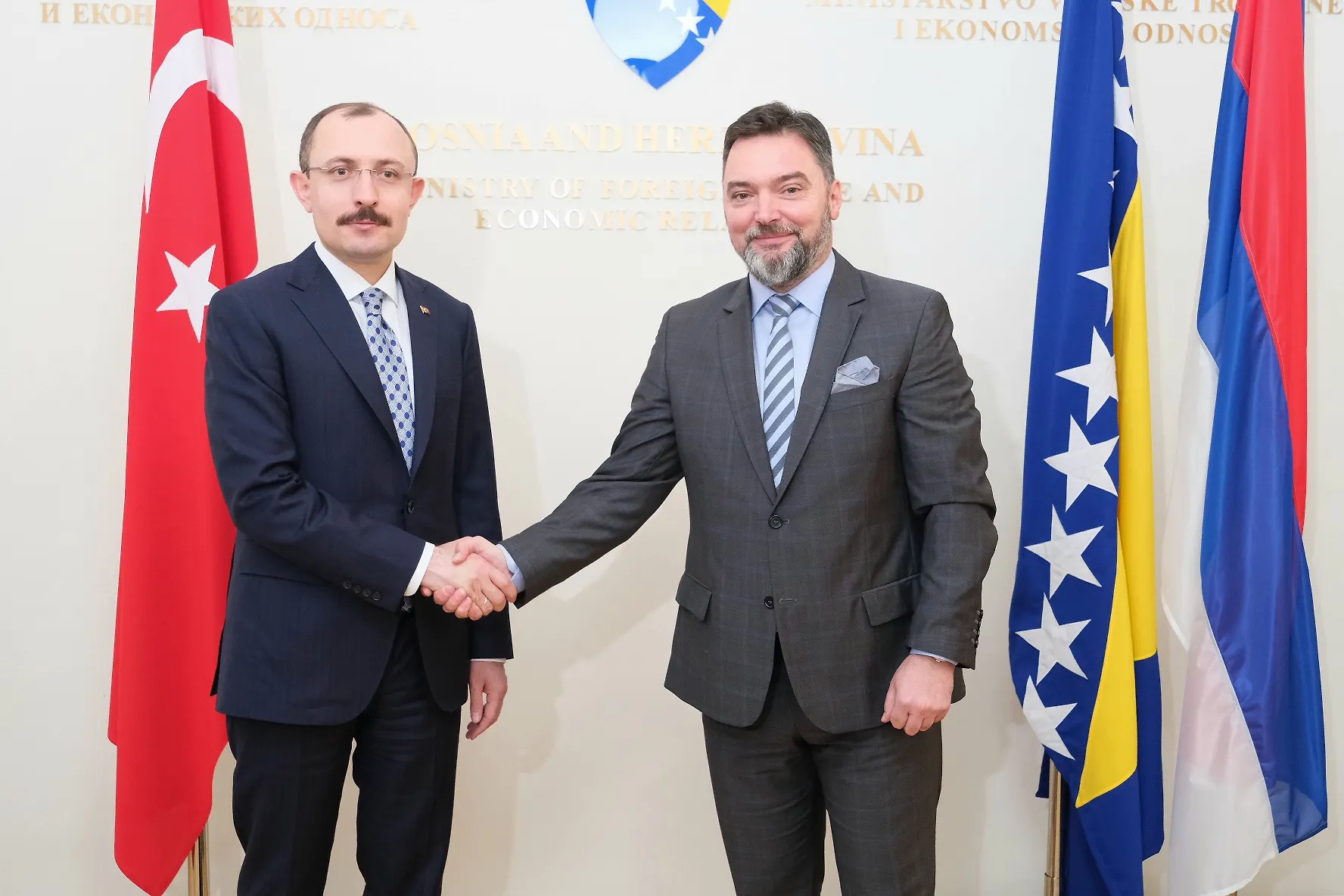 Ministri Košarac i Muš o unapređenju ekonomske saradnje i jačanju spoljnotrgovinske razmjene BiH i Turske