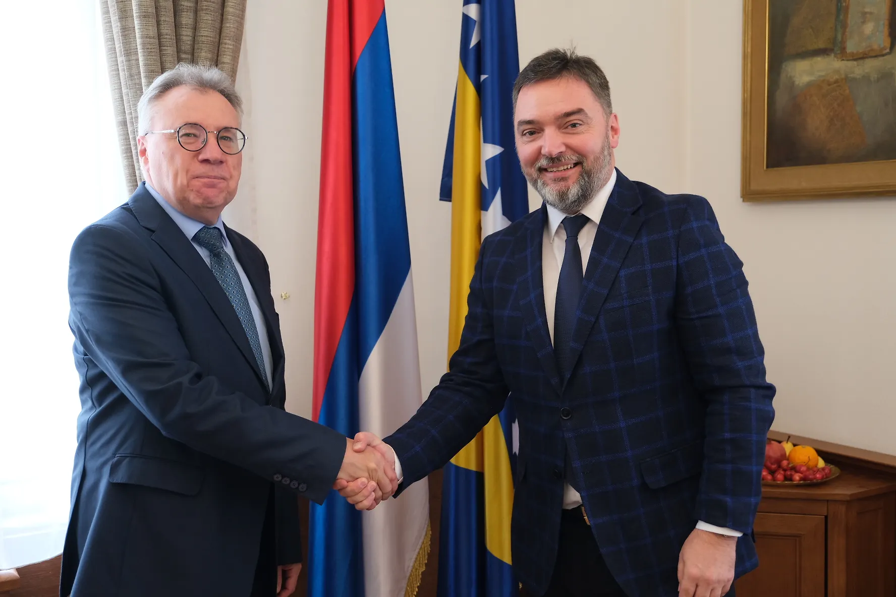 Ministar Košarac i ambasador Kalabuhov o aktuelnim političkim i ekonomskim temama