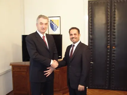 Minister Šarović spoke with Non-resident Ambassador of Republic of Iraq, H.E. Falah A. Abdulsada on agreements between Bosnia and Herzegovina and Iraq