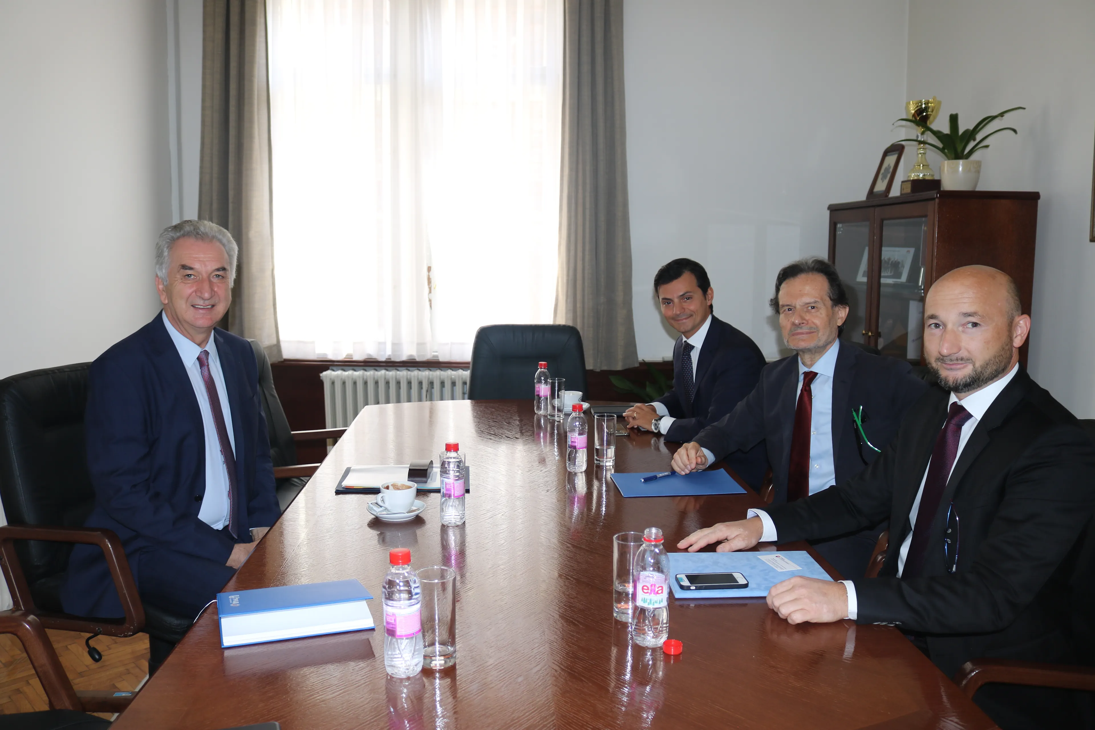 AMBASSADORS OF SPAIN, ITALY AND SLOVAKIA WITH MINISTER ŠAROVIĆ: DURING MANDATE OF MINISTER ŠAROVIĆ IMPORTANT STRATEGIC PACKAGE ROUNDED UP FOR DEVELOPMENT OF COUNTRY