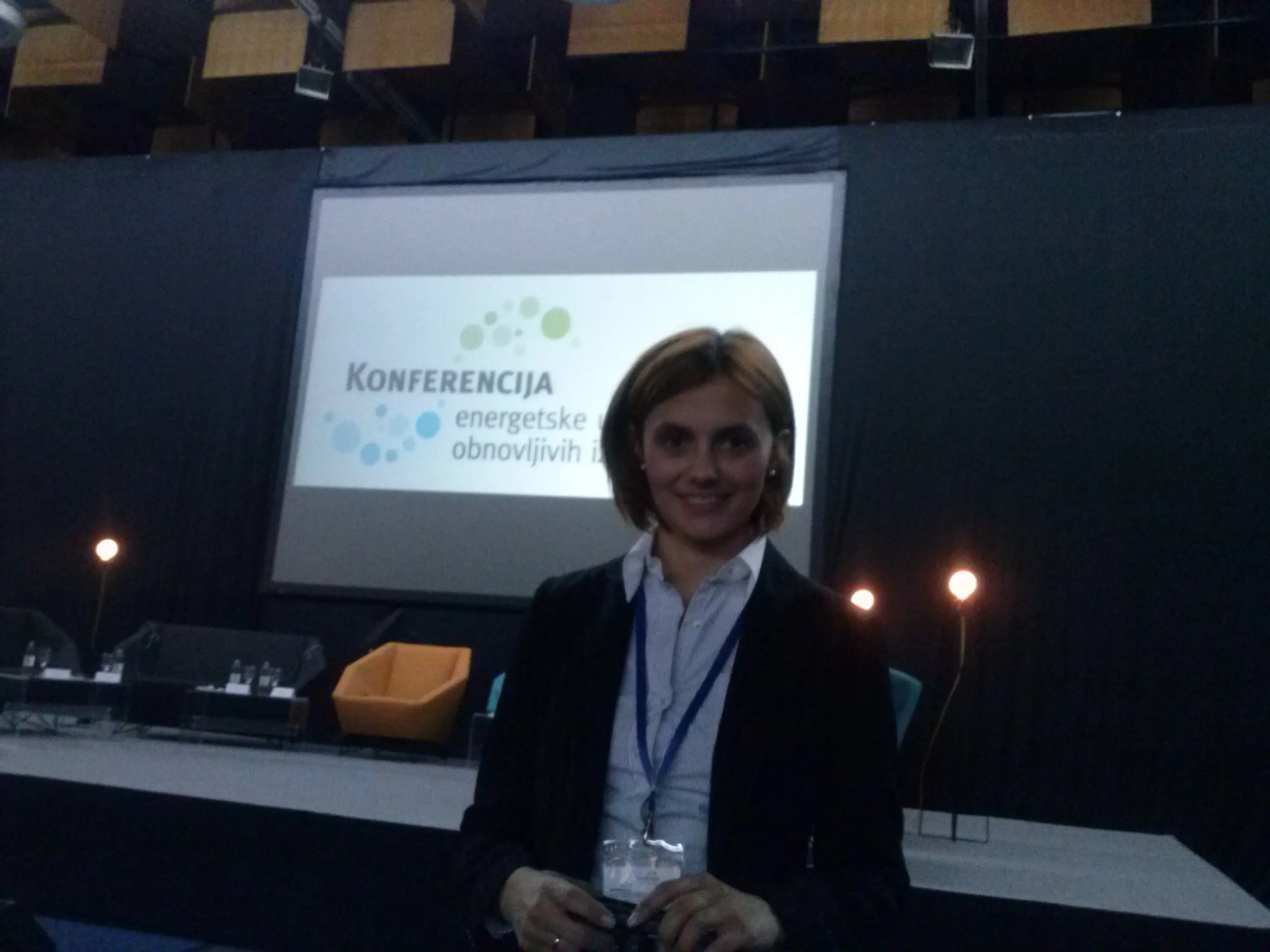 Deputy Minister of Foreign Trade and Economic Relations of Bosnia and Herzegovina, Mrs. Ermina Salkicevic-Dizdarevic at Conference on Energy Efficiency and Renewable Energy Sources in Zagreb, September 20, 2012