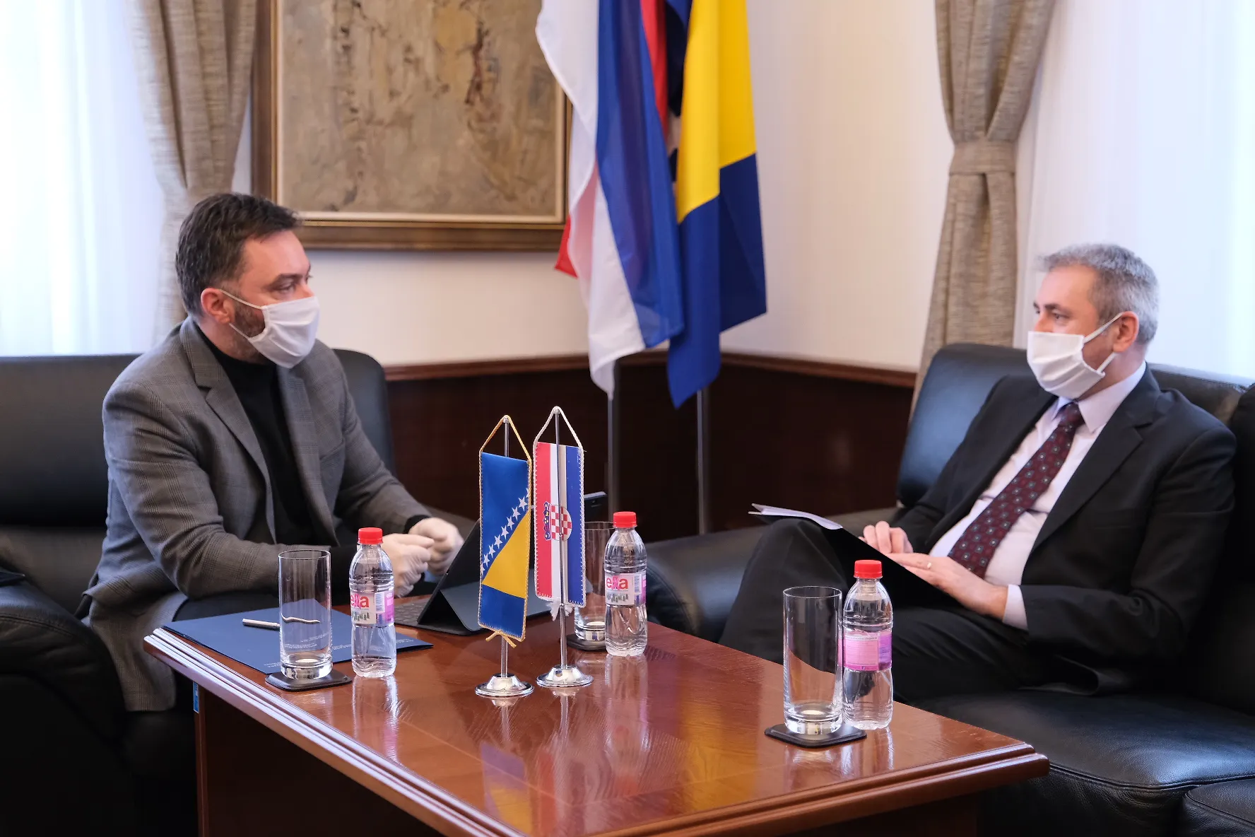 Minister Košarac and Ambassador Sabolić Talked on The Construction of The Disputed Landfill at Trgovska Gora Site