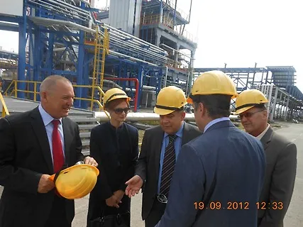 -Deputy Minister of Foreign Trade and Economic Relations of Bosnia and Herzegovina, Mrs. Ermina Salkicevic-Dizdarevic visited Oil Refinery Brod on September 19, 2012
