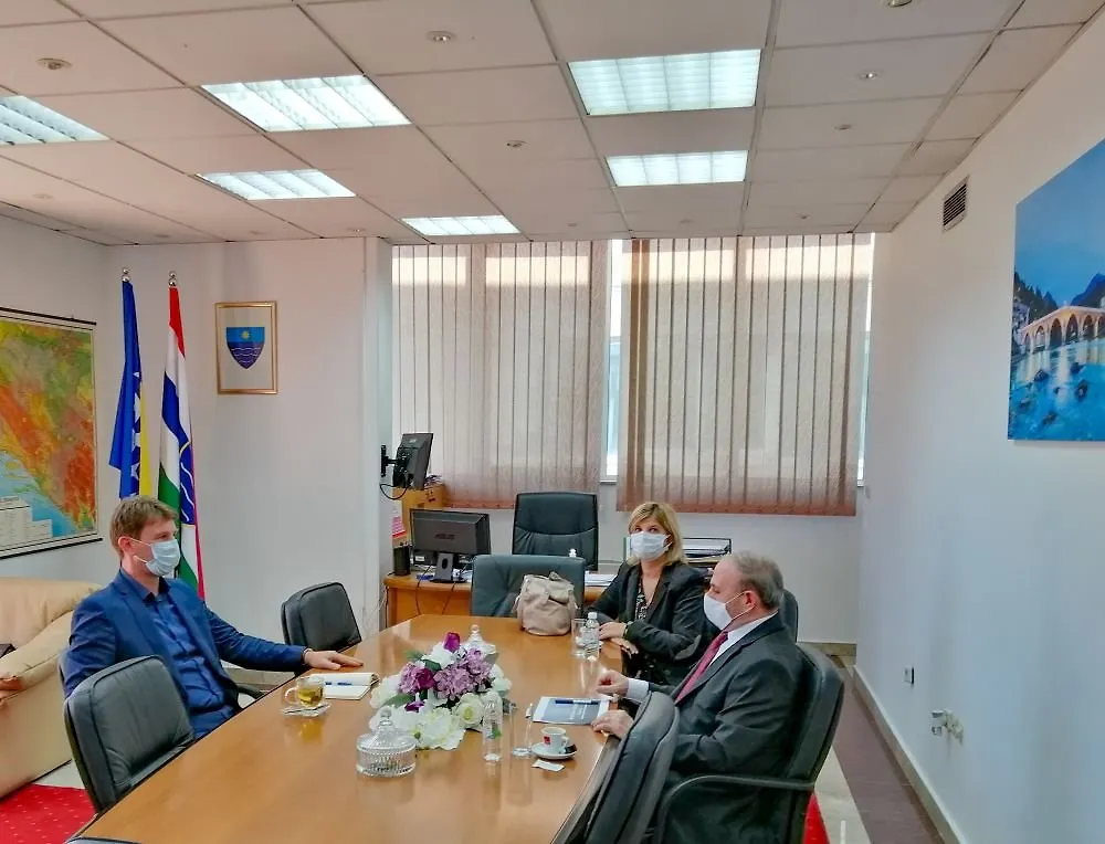 MINISTAR FLADŽIĆ PRIMIO U POSJET GENERALNOG KONZULA REPUBLIKE TURSKE U MOSTARU
