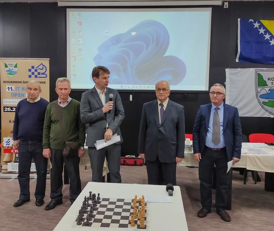 MINISTAR FALADŽIĆ OTVORIO 11. MEĐUNARODNI ŠAHOVSKI TURNIR "KONJIC OPEN 2022"