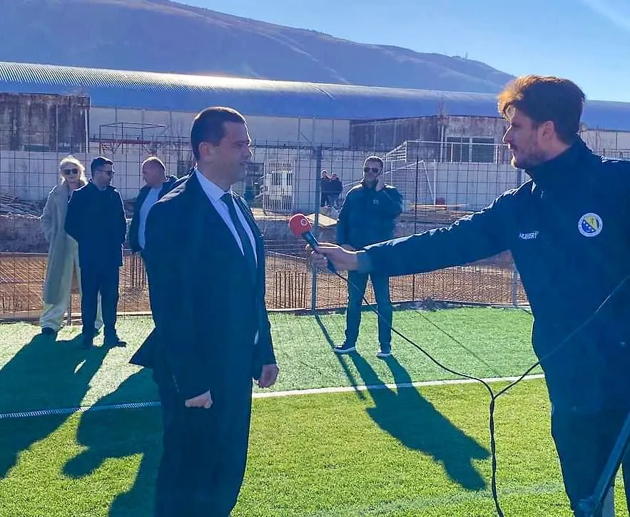 OBILAZAK RADOVA NA STADIONU "ROĐENI" U VRAPČIĆIMA