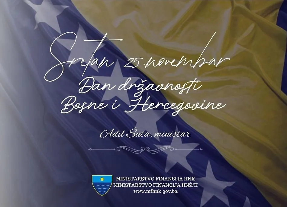 ČESTITKA MINISTRA FINANSIJA POVODOM DANA DRŽAVNOSTI