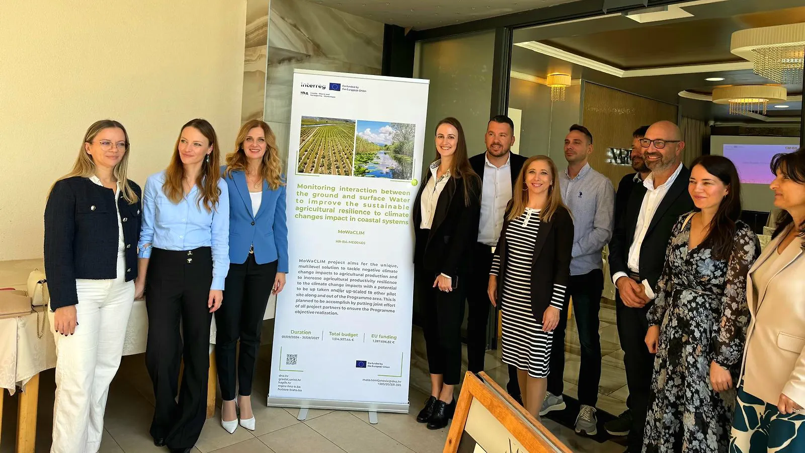 Predstavnici Ministarstva sudjelovali na službenom kick-off i 1. PSC sastanku projekta MoWaCLIM (INTERREG IPA HR-BA-MNE)