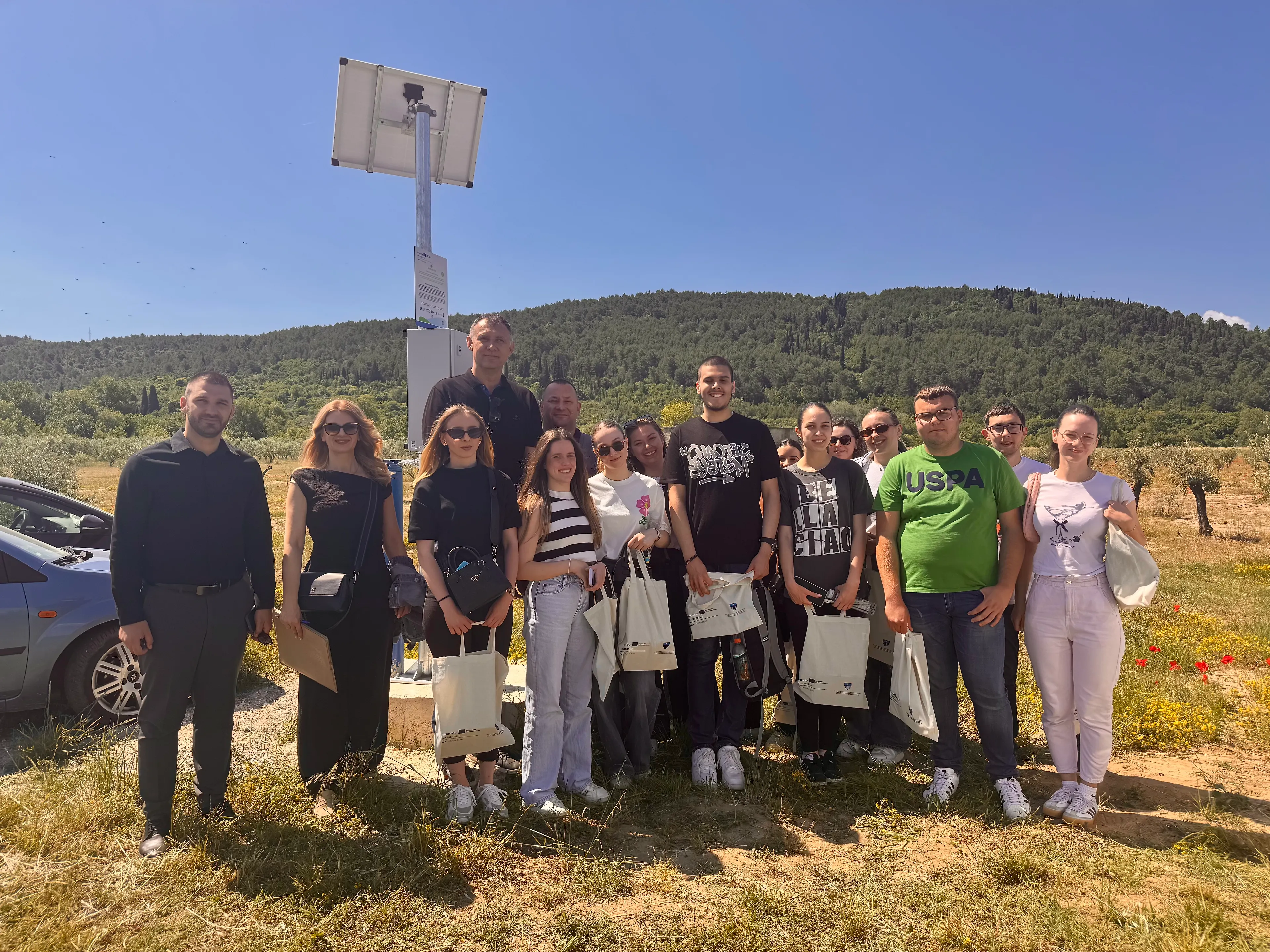 Ministar Jurica sa studentima obišao sustav monitoringa voda projekta MoWaCLIM