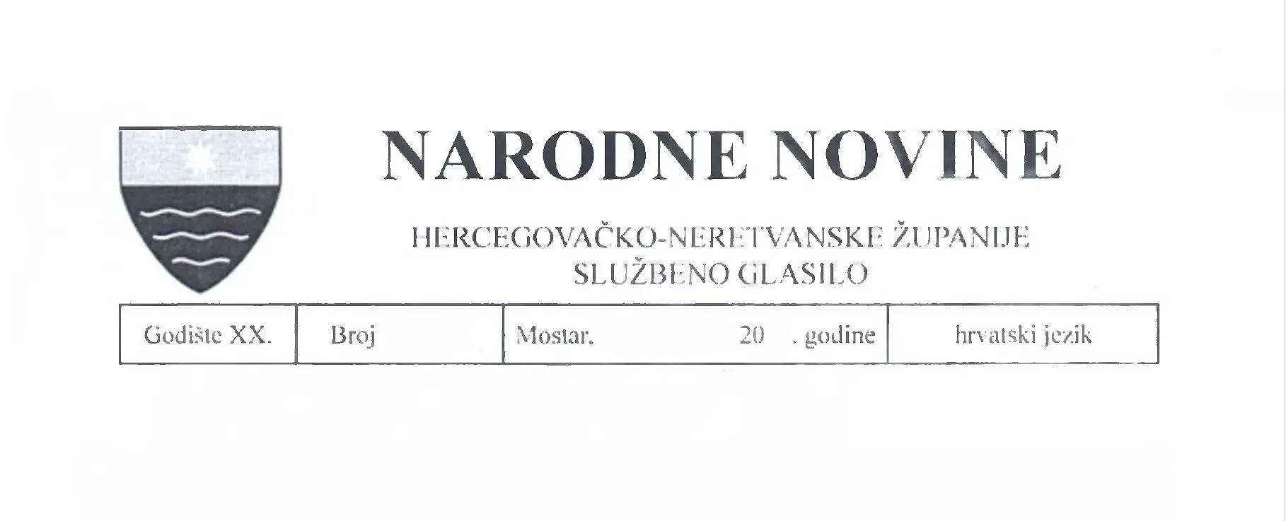 Uredba o postupku dodjele koncesija (N.n.HNŽ-K 0214)