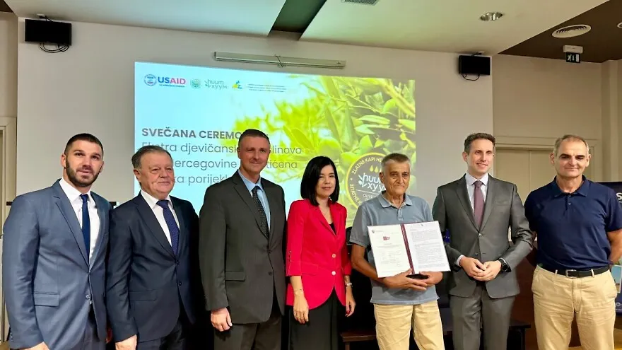Ministar Mario Jurica nazočio svečanosti proglašenja maslinovog ulja zaštićenim proizvodom
