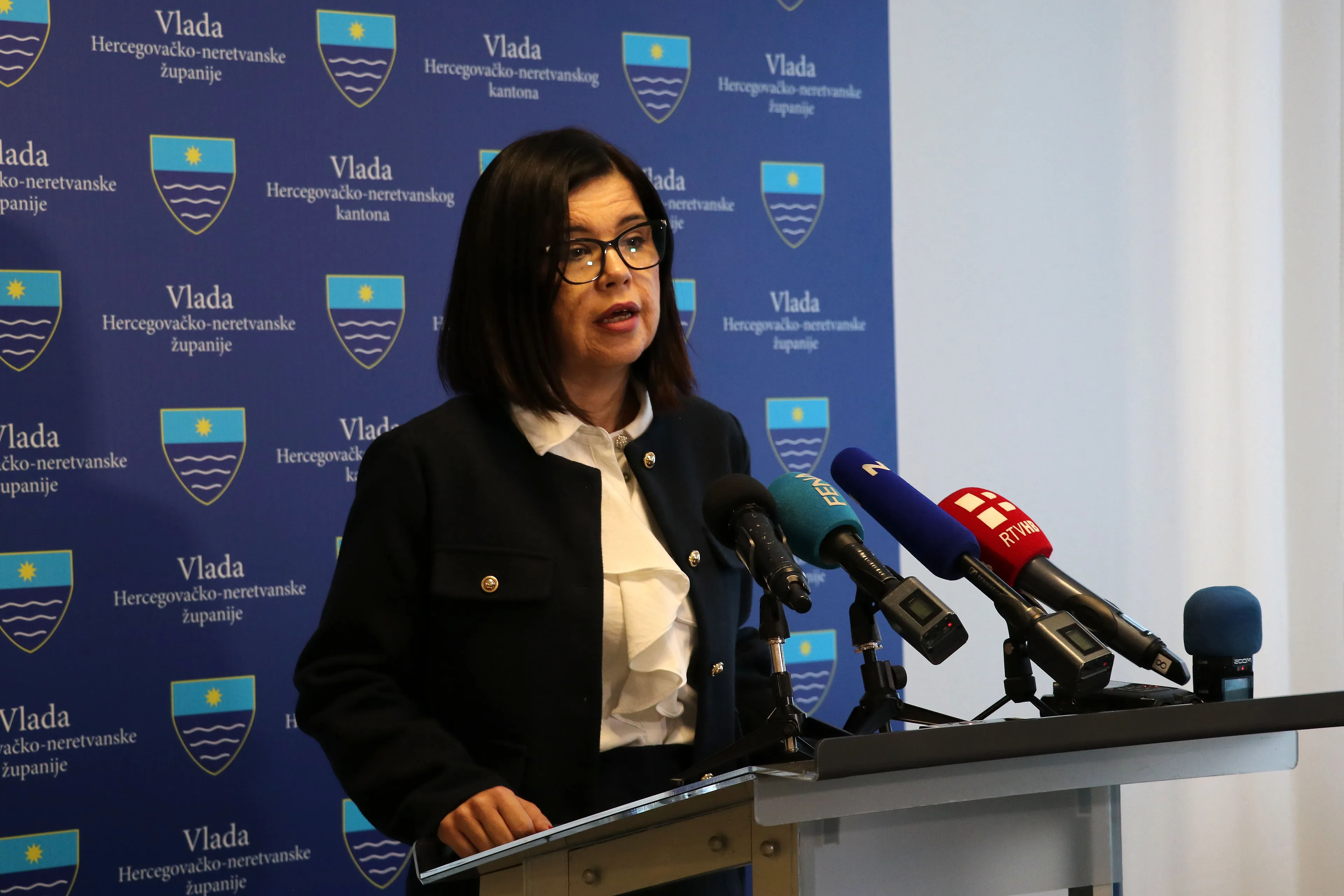 Обраћање премијерке Бухач након ванредног засједања Владе ХНК-а